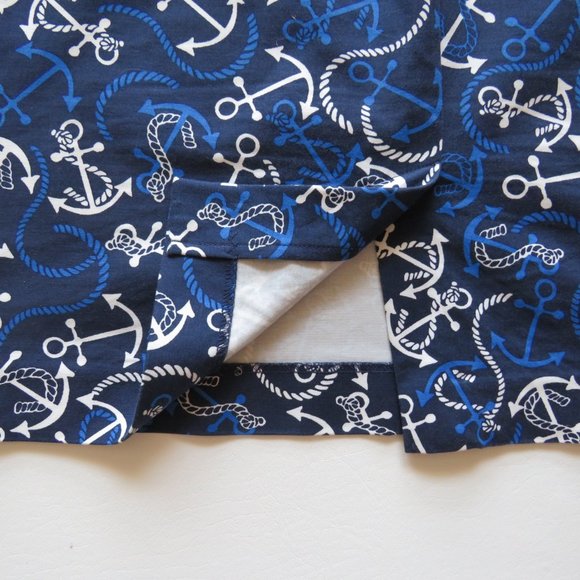 Banana Republic Sea Anchor Rope Symbols Women’s Blue Skirt Size 12 - Picture 11 of 11